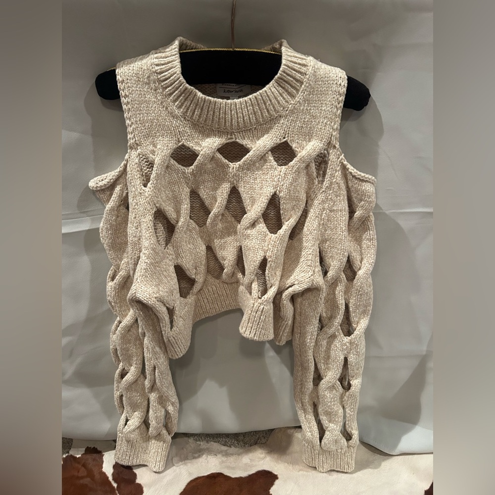 & Other Stories Off-the-Shoulder Sweater - Beige
